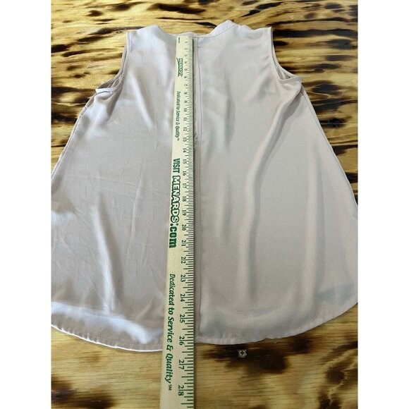 Banana Republic Blouse Sleeveless Blouse Ruffle Size Small Office Career Formal - Picture 6 of 10